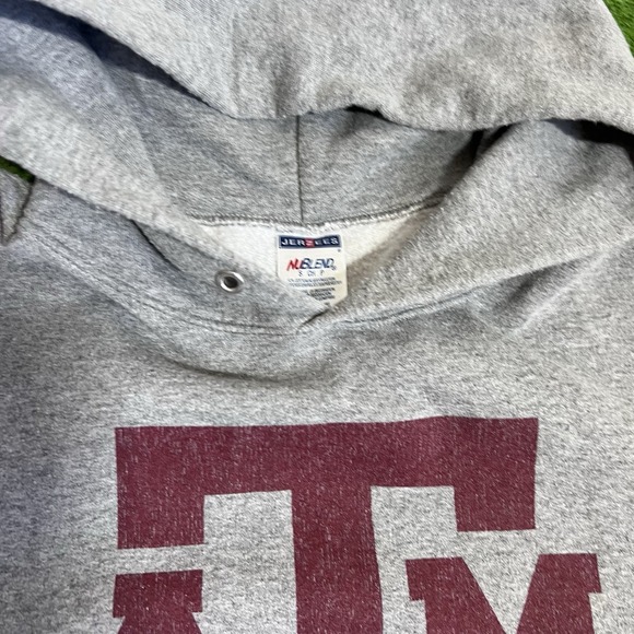 vintage Texas A&M Hoodie SM Jerzees Y2K Aggie Football Logo Pullover EUC‎ - Picture 3 of 6